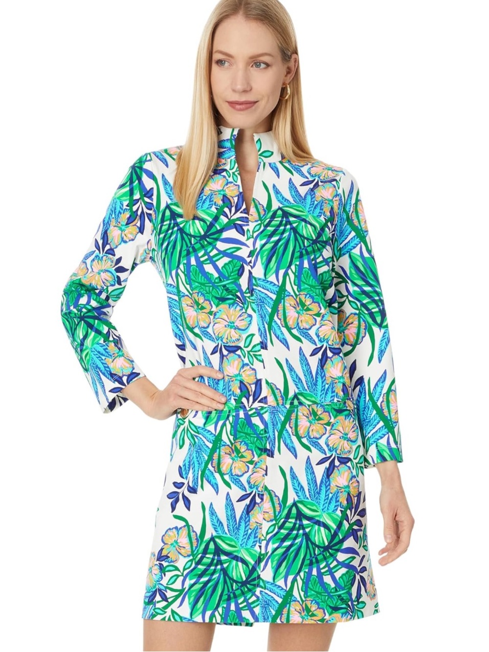 NWOT Lilly Pulitzer Rosie Dress In
Multi Golden Hour Glam Tropical Palm XS NEW